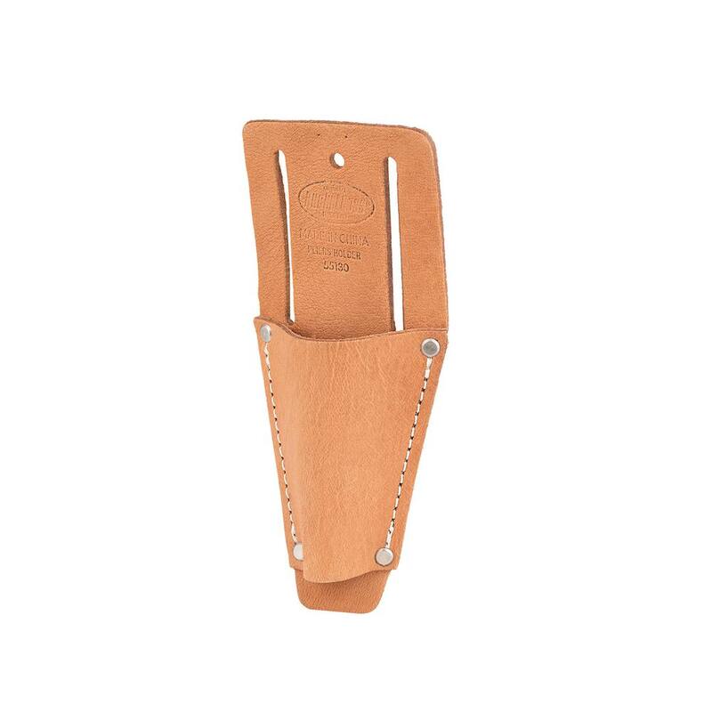 BUCKET BOSS Classic Series Saddle Leather Open End Pliers and Tool Holder for Work Tool Belts - 55130