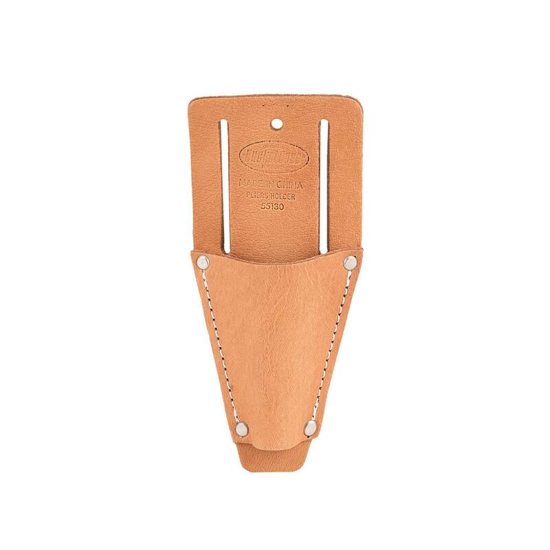 BUCKET BOSS Classic Series Saddle Leather Open End Pliers and Tool Holder for Work Tool Belts - 55130