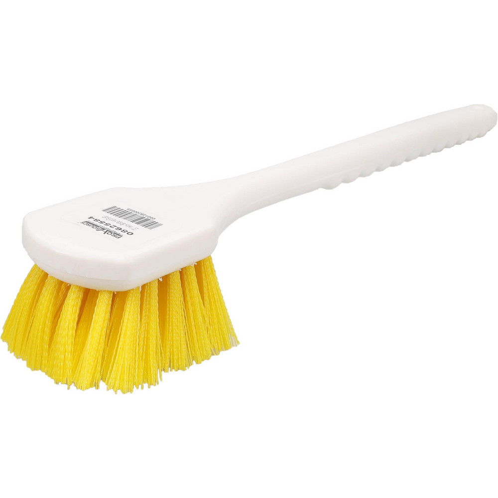 Vikan ColorCore Washing Brush with Long Handle, 19.9" Stiff, White - 410815