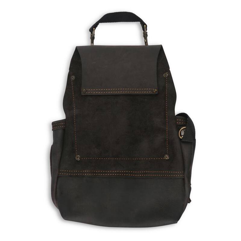 OX TOOLS Pro Oil Tanned 14-Pocket Top Grain Pouch with Air Gun Holder - OX-P263514