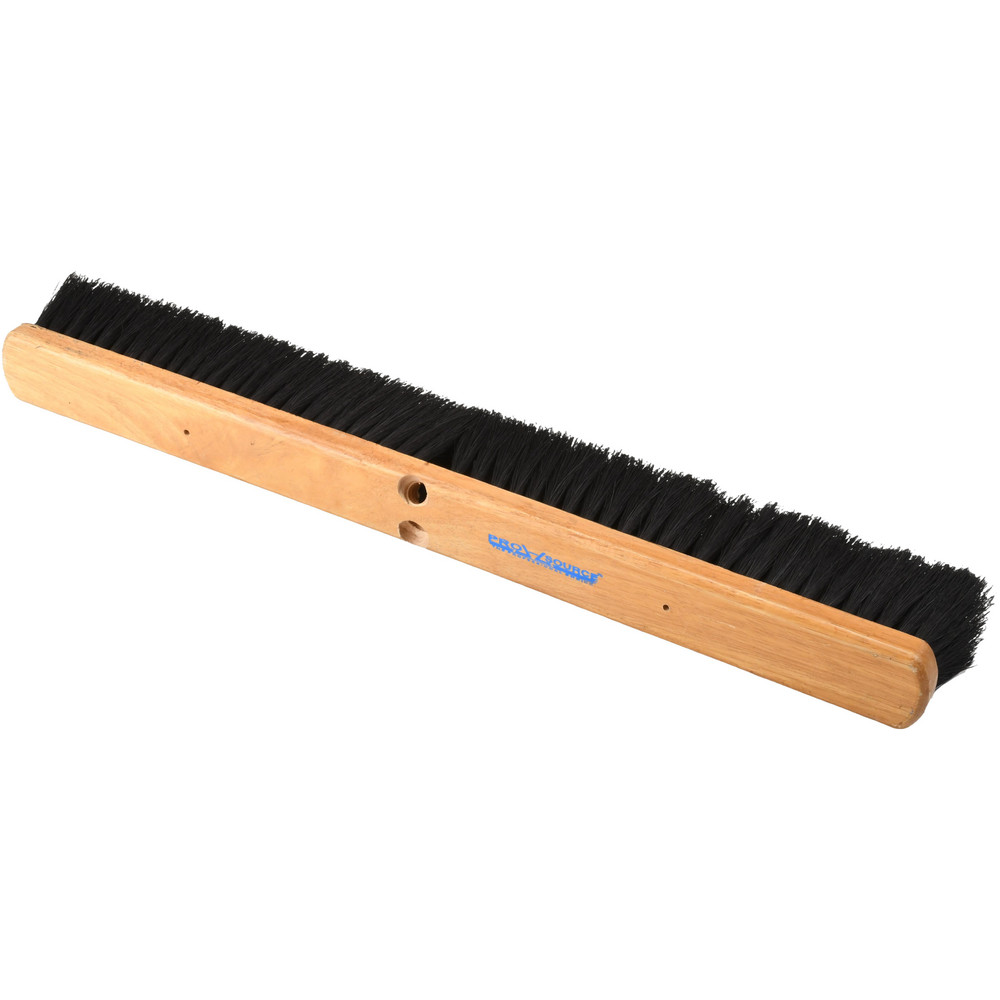 PRO-SOURCE Push Broom: 30" Wide, Tampico Bristle - GP30-TAM