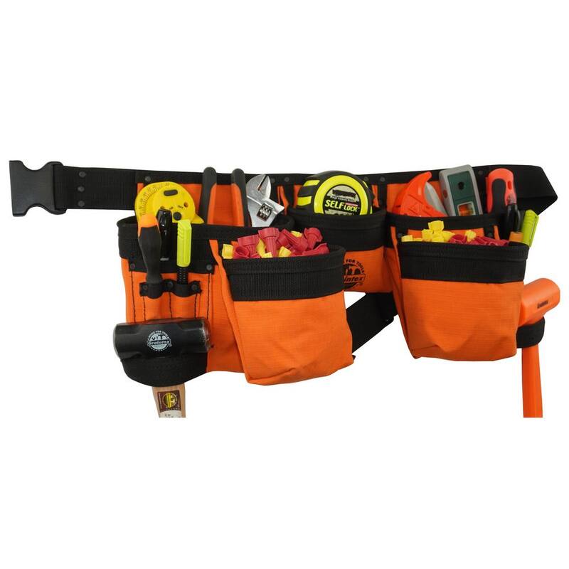 Graintex Orange Canvas 11-Pocket Finisher Tool Apron - CD2150