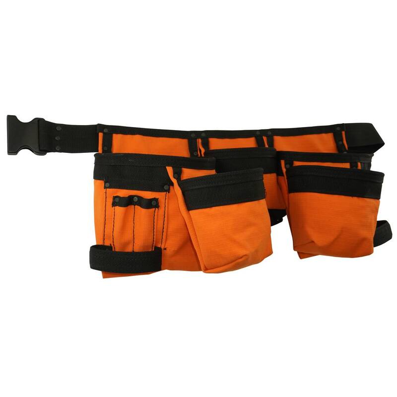 Graintex Orange Canvas 11-Pocket Finisher Tool Apron - CD2150