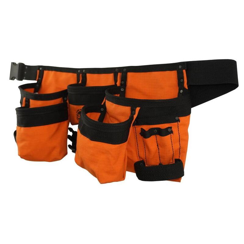 Graintex Orange Canvas 11-Pocket Finisher Tool Apron - CD2150