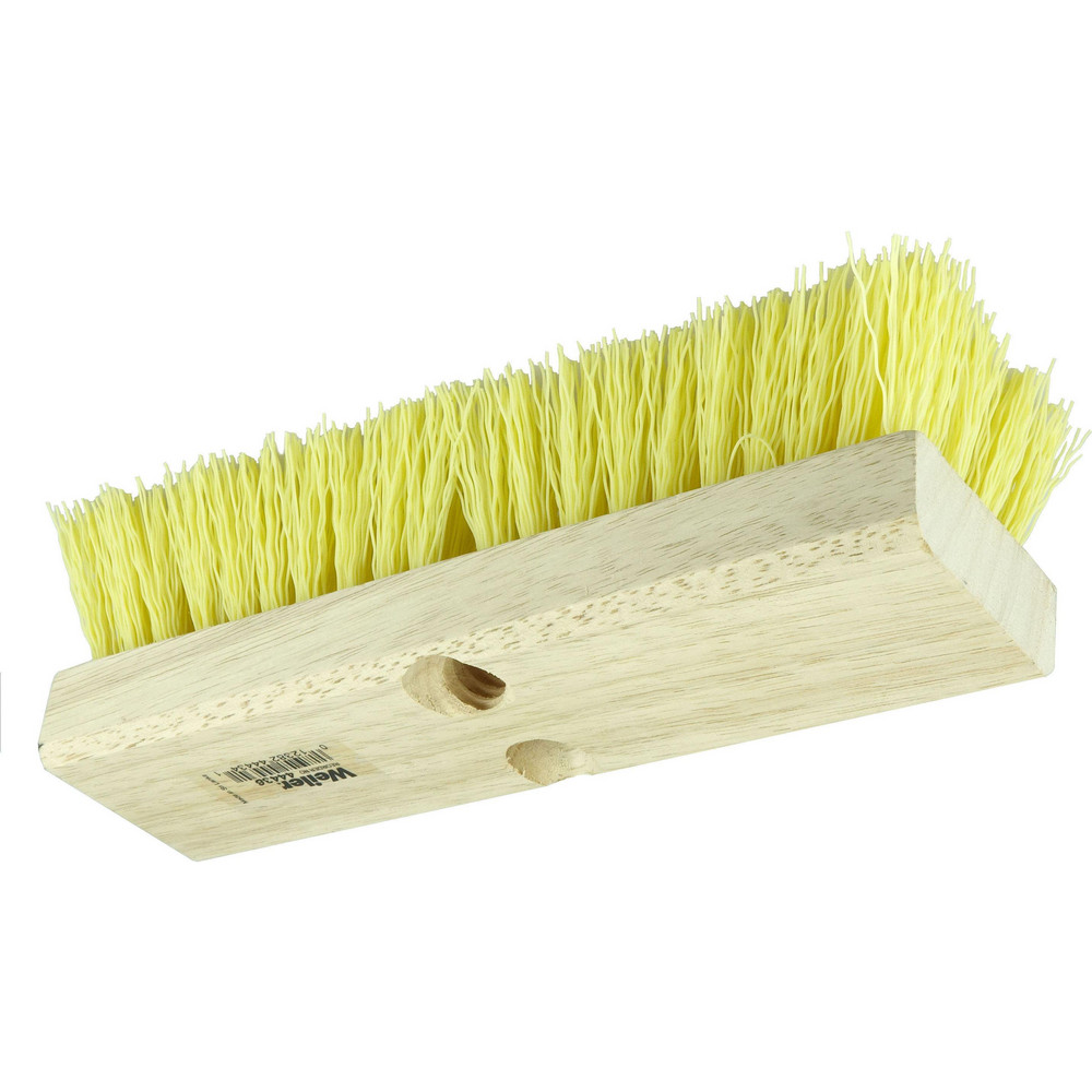 Weiler Scrub & Scouring Brushes: Brush Type: Deck Scrub Brush; Bristle Material: Polypropylene; Block Material: Wood; Brush Length: 12 in - 44438