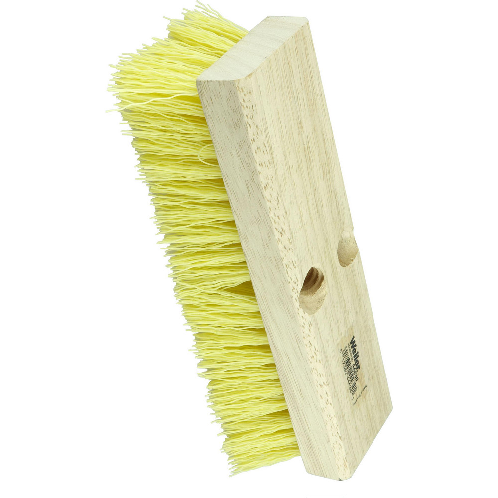 Weiler Scrub & Scouring Brushes: Brush Type: Deck Scrub Brush; Bristle Material: Polypropylene; Block Material: Wood; Brush Length: 12 in - 44438