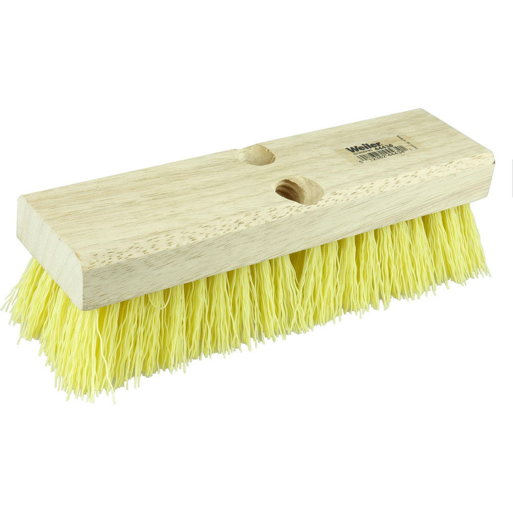 Weiler Scrub & Scouring Brushes: Brush Type: Deck Scrub Brush; Bristle Material: Polypropylene; Block Material: Wood; Brush Length: 12 in - 44438