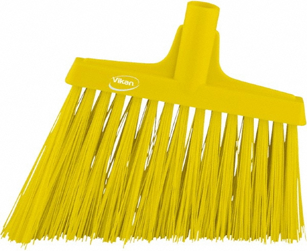 Vikan Split Bristle Broom, Angle Head, 11.4", Yellow - 29166