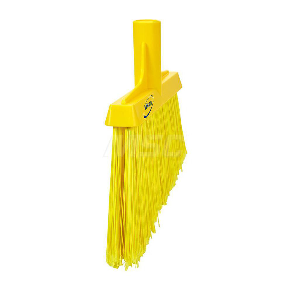 Vikan Split Bristle Broom, Angle Head, 11.4", Yellow - 29166
