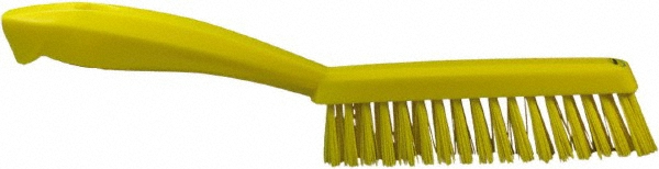 Vikan Narrow Hand Brush with short handle, 11.8", Extra stiff, Red - 41954