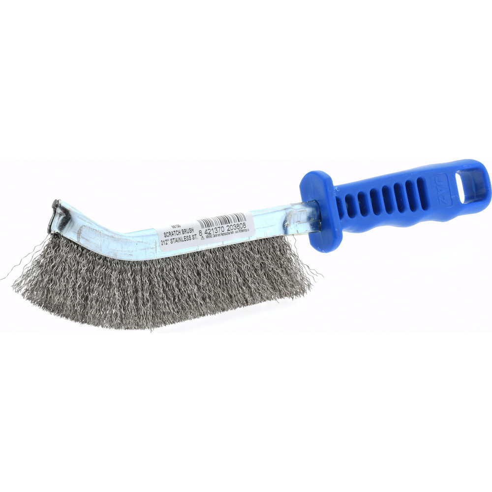 Vikan Narrow Hand Brush with short handle, 11.8", Extra stiff, Red - 41954