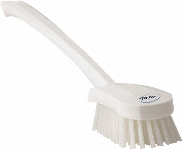 Vikan Narrow Hand Brush with short handle, 11.8", Extra stiff, Red - 41954