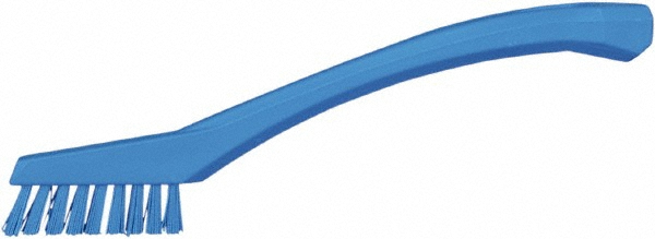 Vikan Hand Brush L, 7.9", Stiff, Blue - 38903