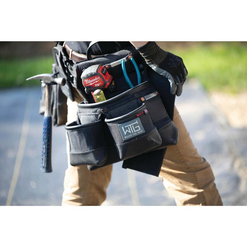 Weaver Tool Gear 2 in. Tool Belt Hammer Holder Leather Black - 85620-32-00