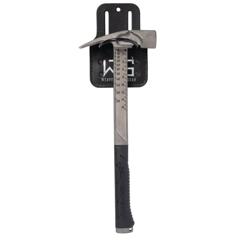 Weaver Tool Gear 2 in. Tool Belt Hammer Holder Leather Black - 85620-32-00