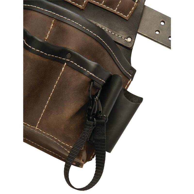 Weaver Tool Gear Electrician Brown Leather Waist Tool Belt - 85300-55-01