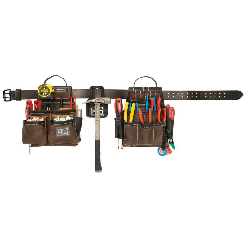 Weaver Tool Gear Electrician Brown Leather Waist Tool Belt - 85300-55-01