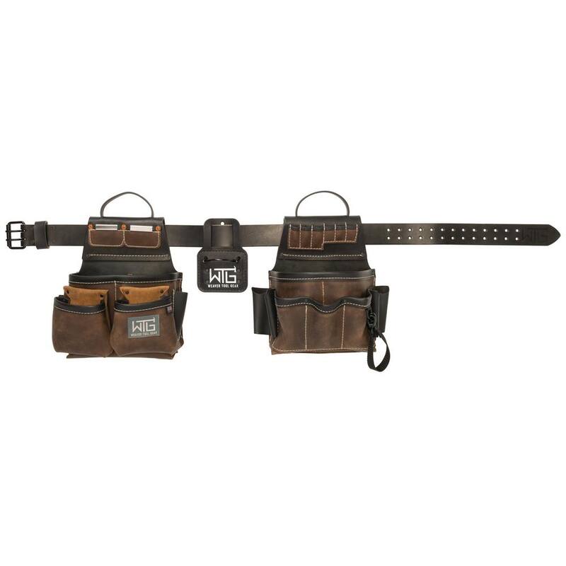 Weaver Tool Gear Electrician Brown Leather Waist Tool Belt - 85300-55-01