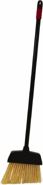 O-Cedar Pack of (12) 8-1/2" Wide, Beige PET Bristles, 30" Metal Handle, Angled Brooms - 6209