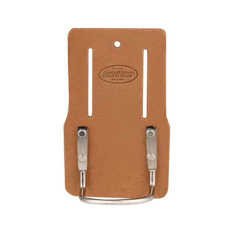BUCKET BOSS Classic Series Saddle Leather Hammer Holder for Work Tool Belts - 55128