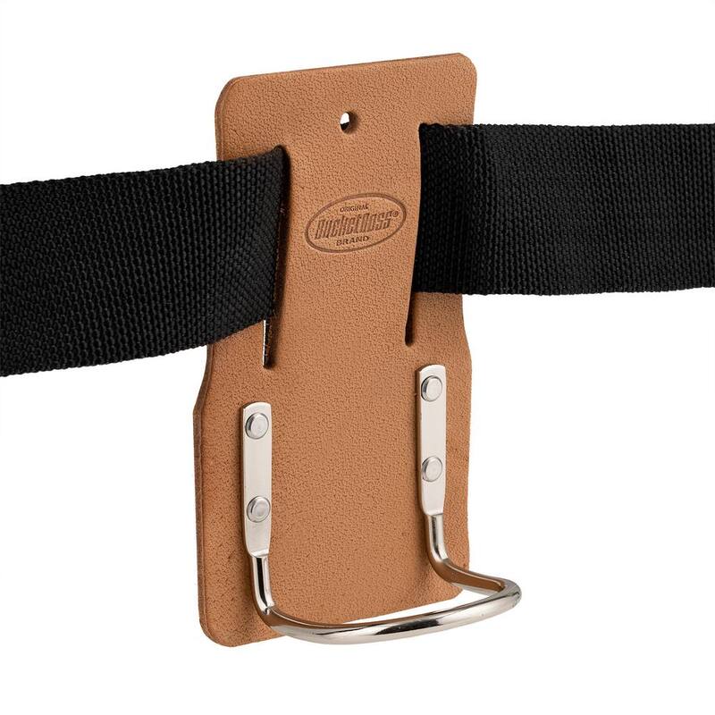 BUCKET BOSS Classic Series Saddle Leather Hammer Holder for Work Tool Belts - 55128