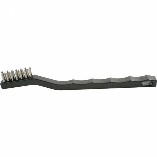 Osborn 12" Wide, Yellow Plastic Bristles, Plastic Handle, Angled Broom - 0005240100