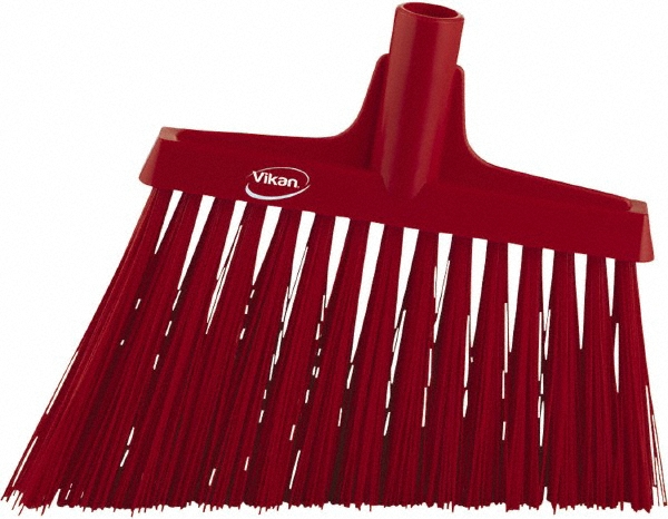 Osborn 12" Wide, Yellow Plastic Bristles, Plastic Handle, Angled Broom - 0005240100