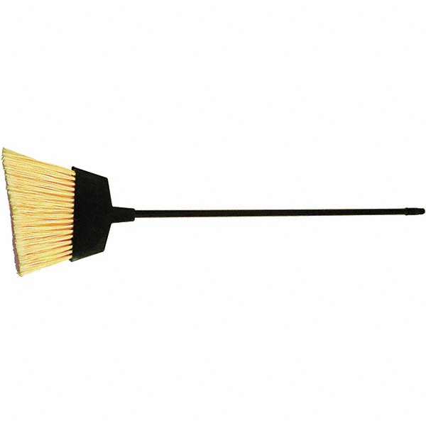 Osborn 12" Wide, Yellow Plastic Bristles, Plastic Handle, Angled Broom - 0005240100