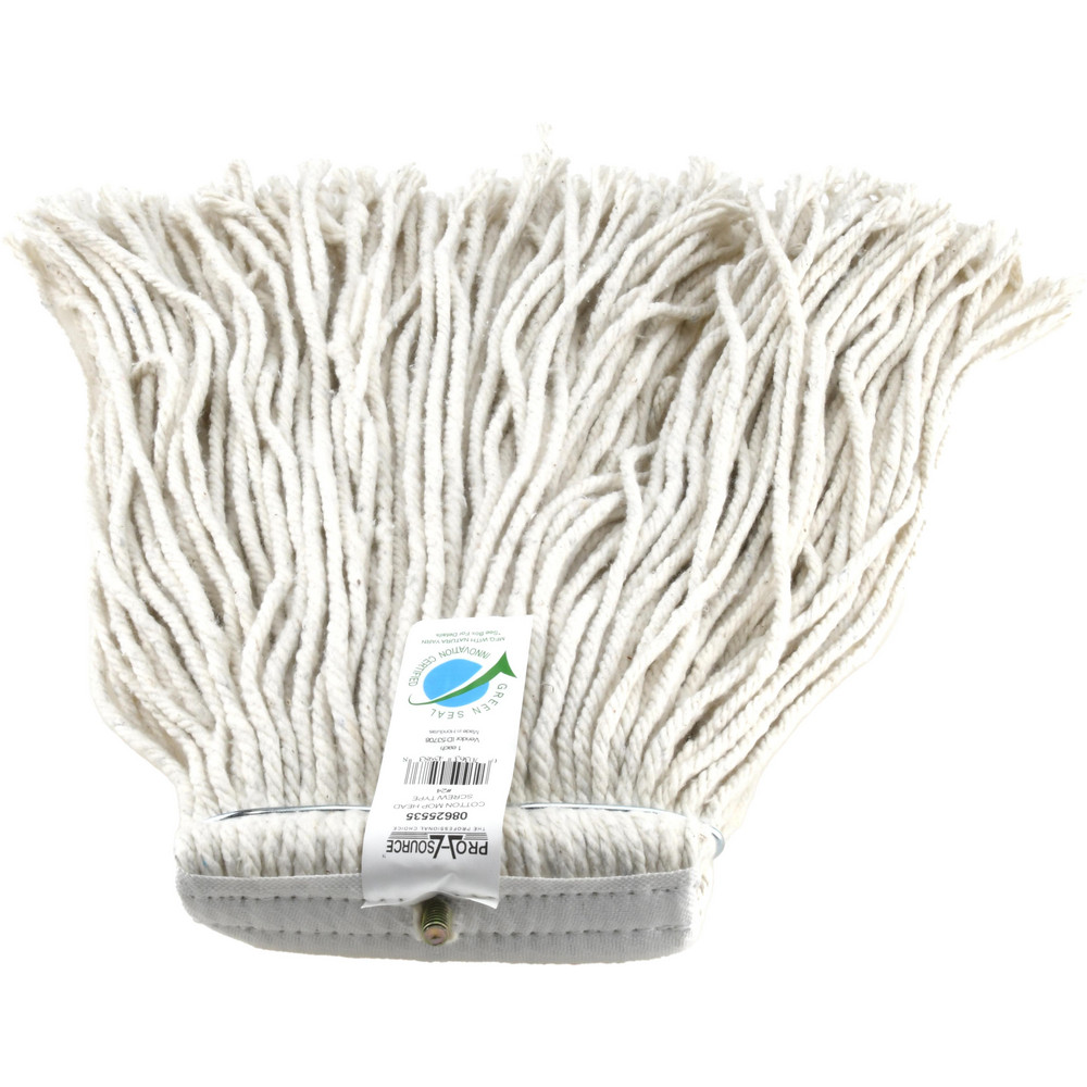 PRO-SOURCE Wet Mop Cut: Screw On, Large, White Mop, Cotton - 08625535