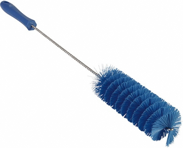 Vikan Tube Brush, 0.4", 19.7", Stiff, Yellow - 53756