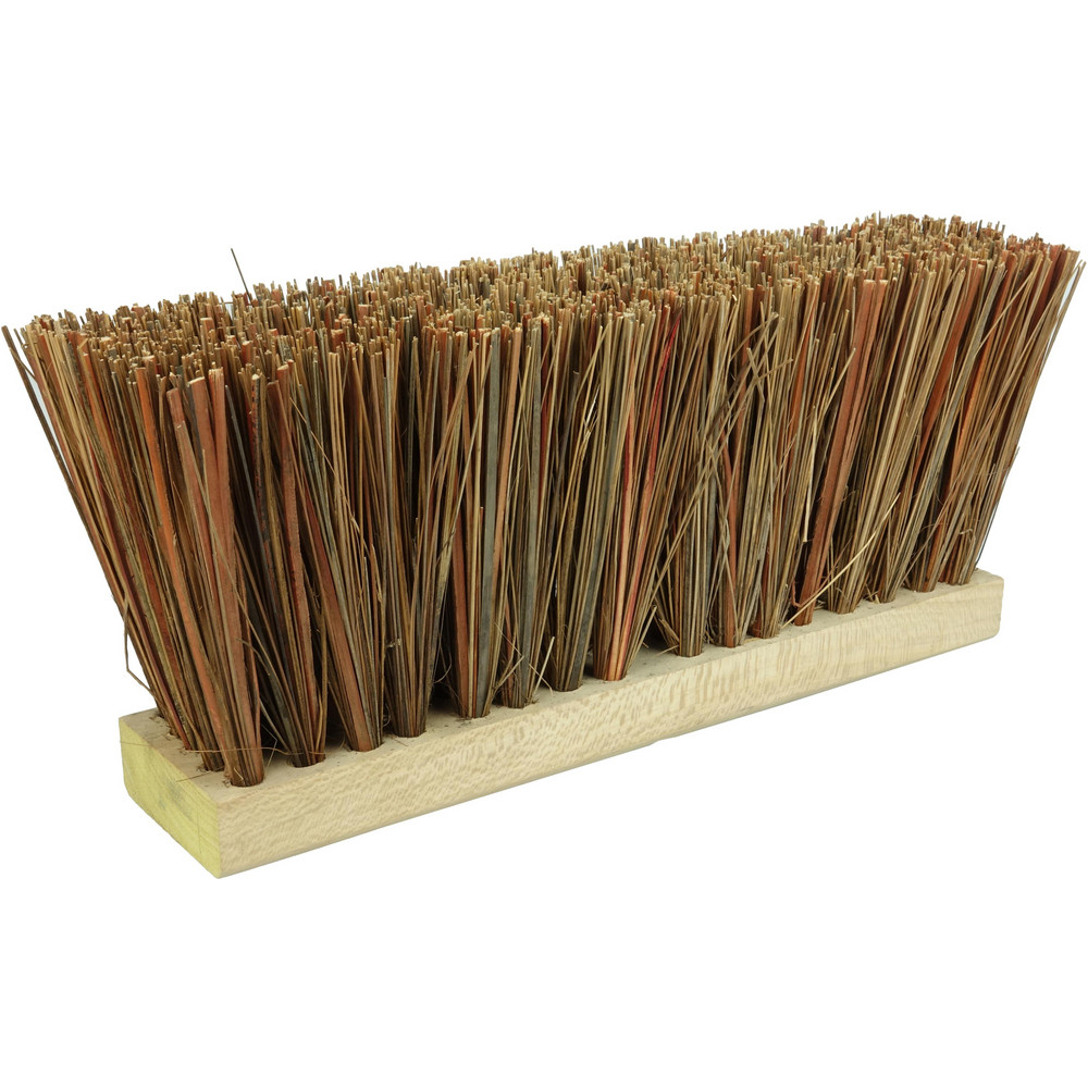 Weiler Push Broom: 16" Wide, Street Broom, Palmyra Bristles - 42099