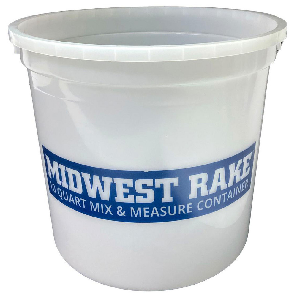 AbilityOne 10 Qt, Plastic Round Gray Single Pail with Pour Spout - 7240000606006