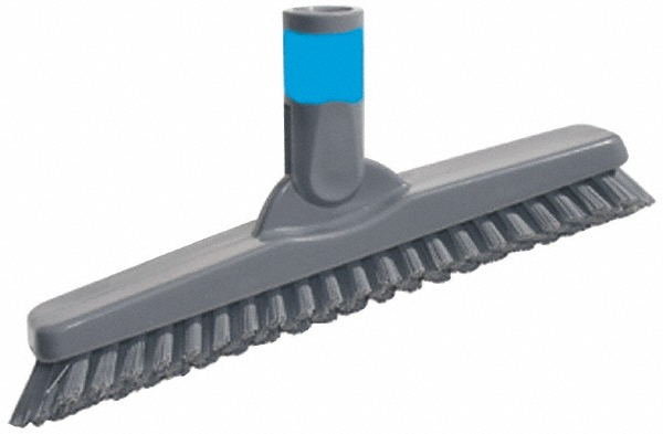 Vikan ColorCore Washing Brush with Short Handle, 11.8" Stiff, Red - 410714