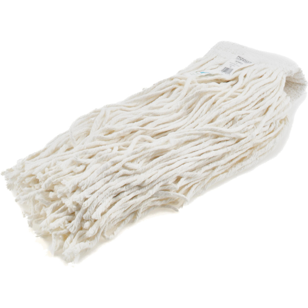 PRO-SOURCE Wet Mop Cut: Clamp Jaw, Small, White Mop, Cotton - 09246497