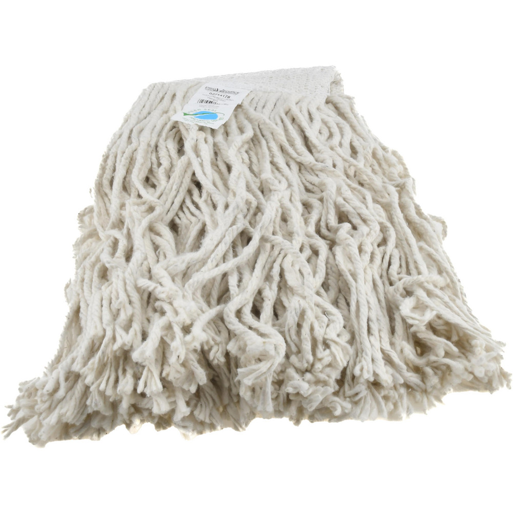 PRO-SOURCE Wet Mop Cut: Clamp Jaw, Small, White Mop, Cotton - 09246497