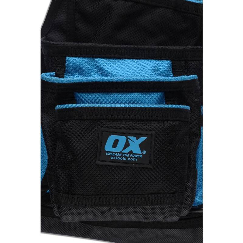 OX TOOLS Pro Dynamic Nylon 10-Pocket Pouch Dual Hammer Holder - OX-P266210
