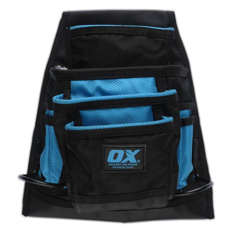 OX TOOLS Pro Dynamic Nylon 10-Pocket Pouch Dual Hammer Holder - OX-P266210