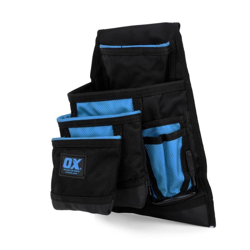 OX TOOLS Pro Dynamic Nylon 10-Pocket Pouch Dual Hammer Holder - OX-P266210