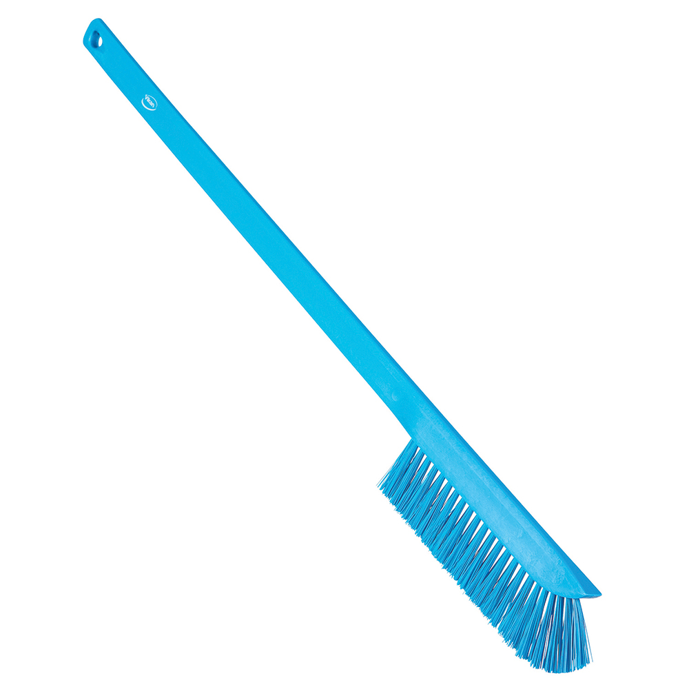 Vikan Pipe Exterior Brush, 20.9", Soft, Blue, For use with all Vikan standard and telescopic handles - 53713