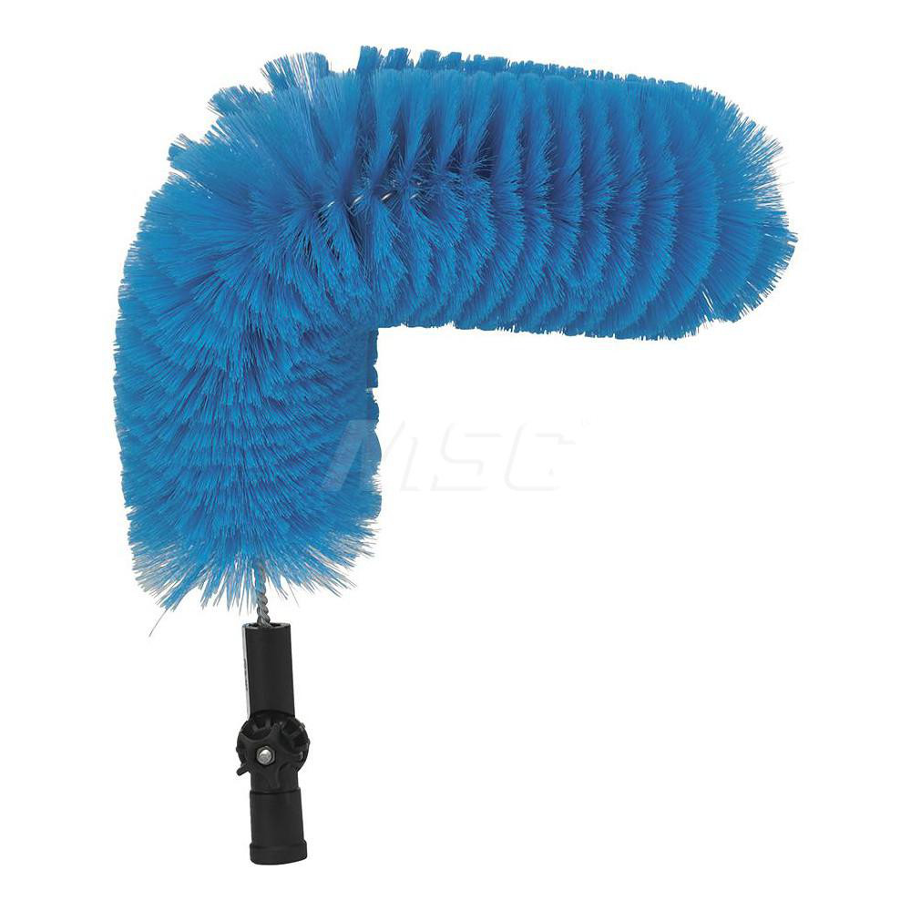 Vikan Pipe Exterior Brush, 20.9", Soft, Blue, For use with all Vikan standard and telescopic handles - 53713