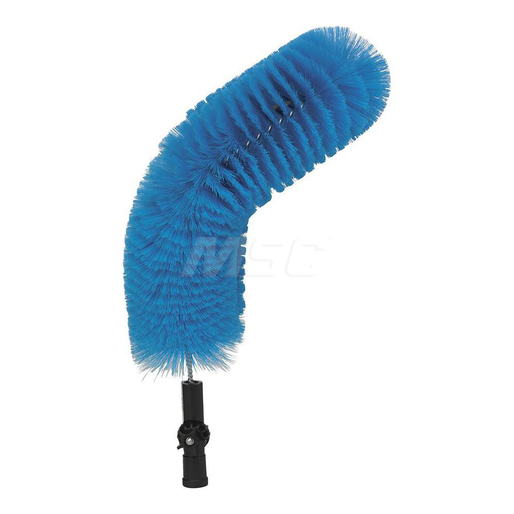 Vikan Pipe Exterior Brush, 20.9", Soft, Blue, For use with all Vikan standard and telescopic handles - 53713