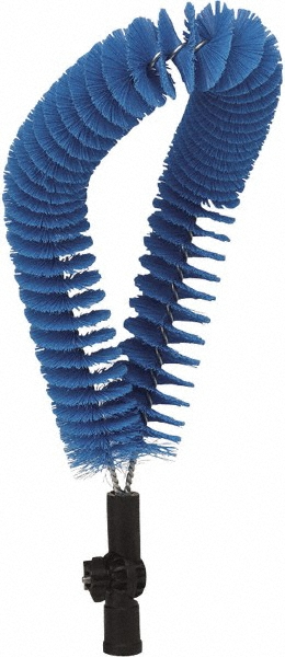 Vikan Pipe Exterior Brush, 20.9", Soft, Blue, For use with all Vikan standard and telescopic handles - 53713