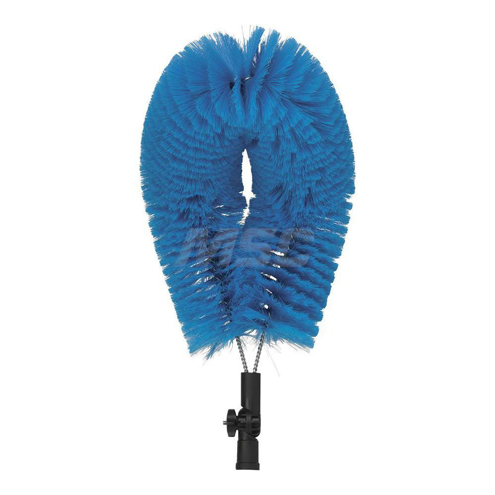 Vikan Pipe Exterior Brush, 20.9", Soft, Blue, For use with all Vikan standard and telescopic handles - 53713