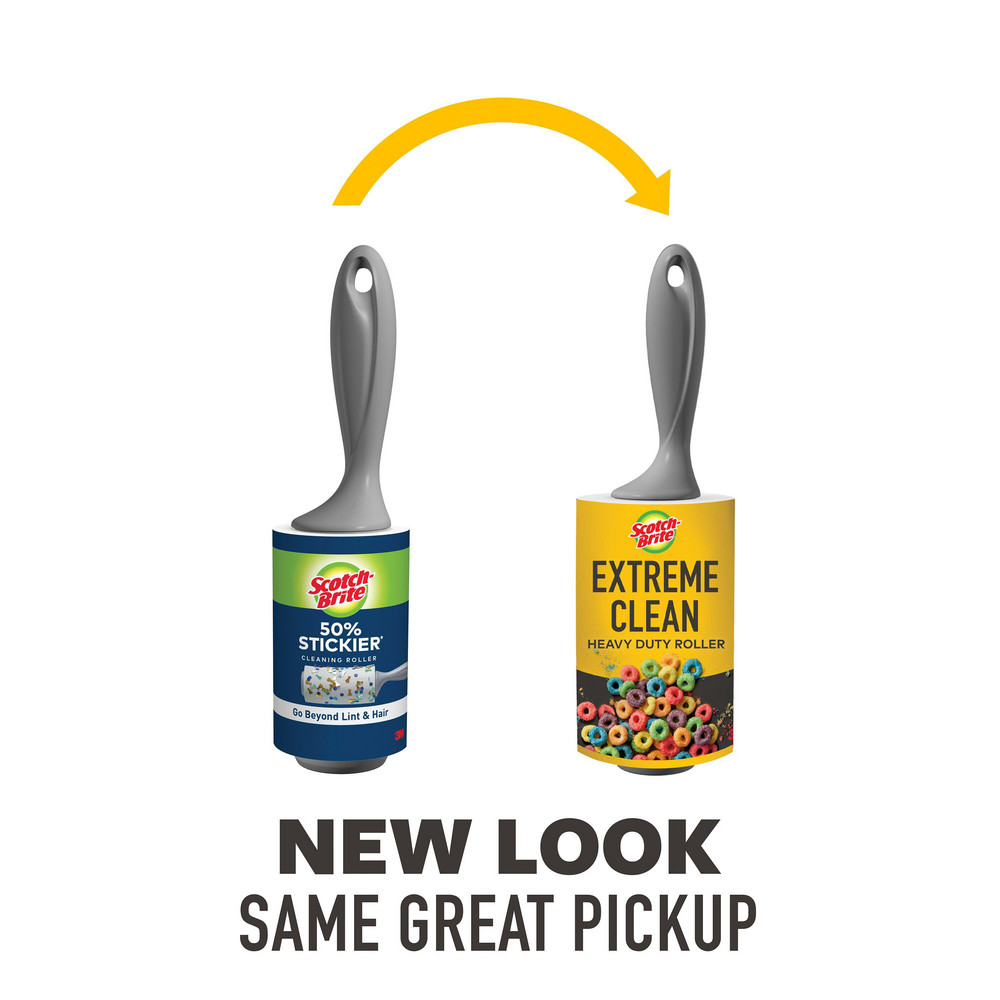 Scotch-Brite Scotch-Brite™ Extreme Clean Lint Roller 830RS-48, 4.0 in x 22.5 ft, 6/case - 7100303444
