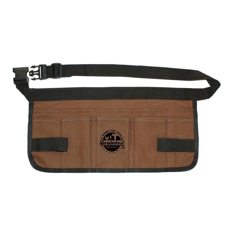 Graintex 20 in. 12-Pocket Canvas Waist Apron - CA1043