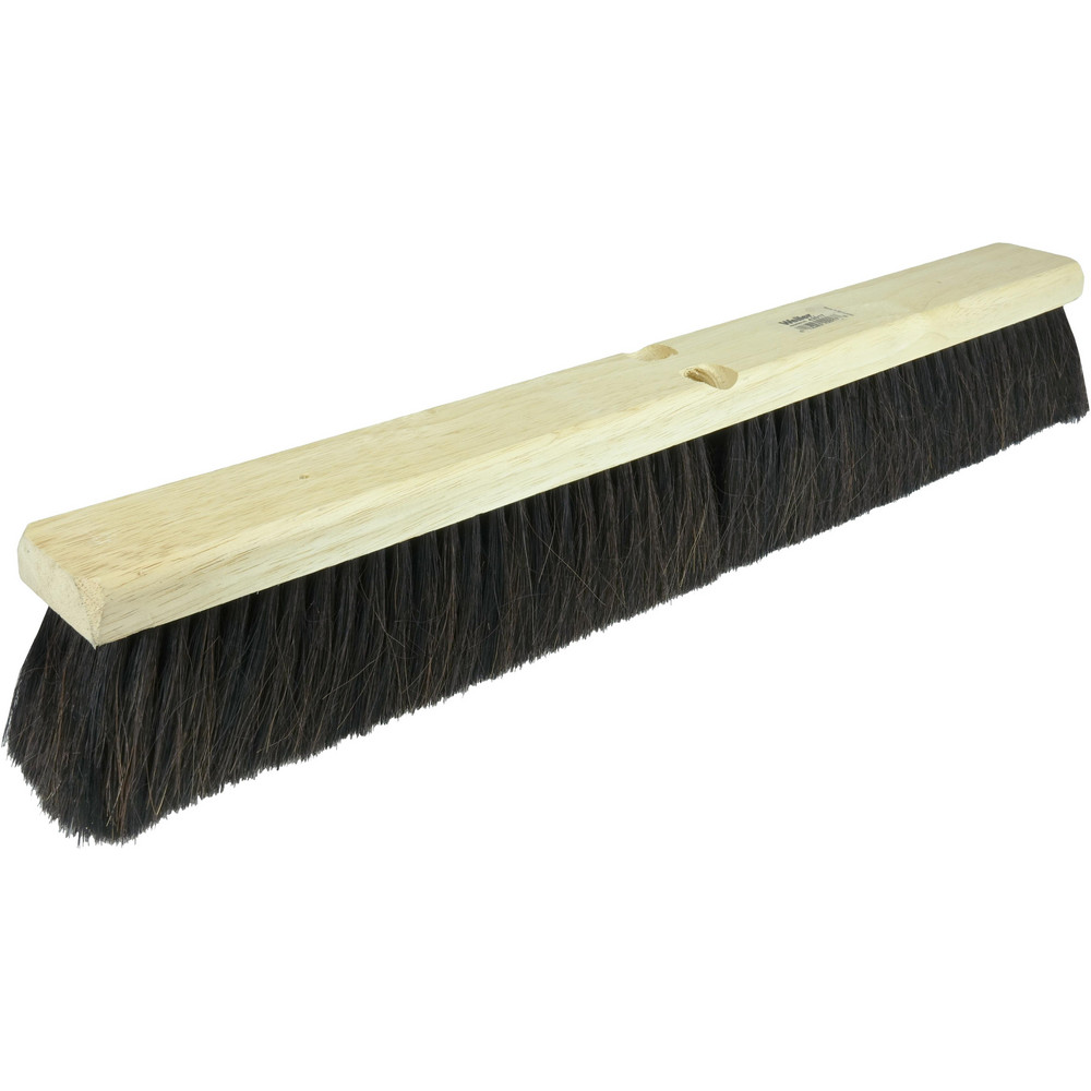 Weiler Push Broom: 36" Wide, Medium Broom, Tampico & Horsehair Bristles - 42049