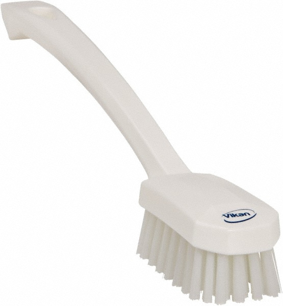Made in USA Food Service Brush: 11" Brush Length, 3" Brush Width, Polyester Bristles - 186423