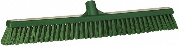 Vikan UST Hand Brush w/short handle, 10.2", Stiff, Green - 41792