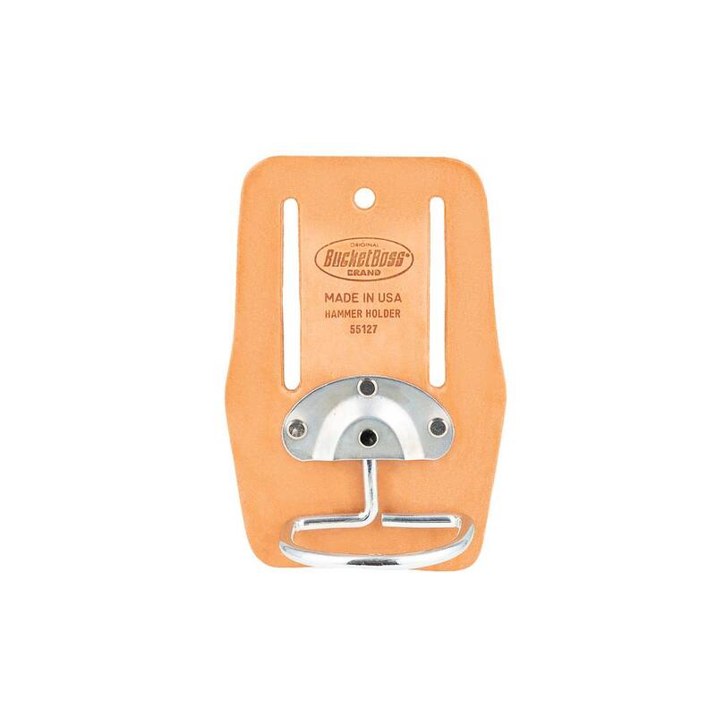 BUCKET BOSS Saddle Leather Swinging Hammer Holder for Work Tool Belts - 55127