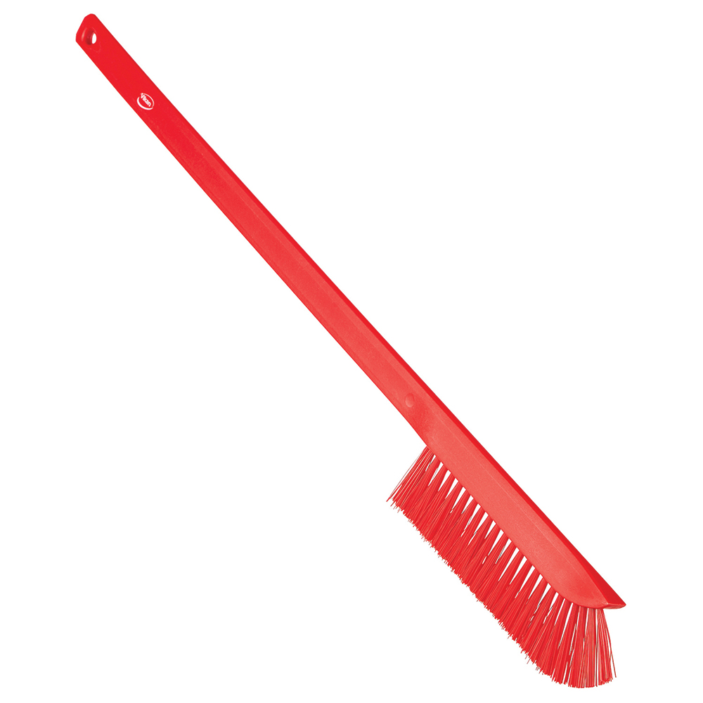 Vikan Ultra-Slim Cleaning Brush with Long Handle, 23.6" Medium, Yellow - 41976